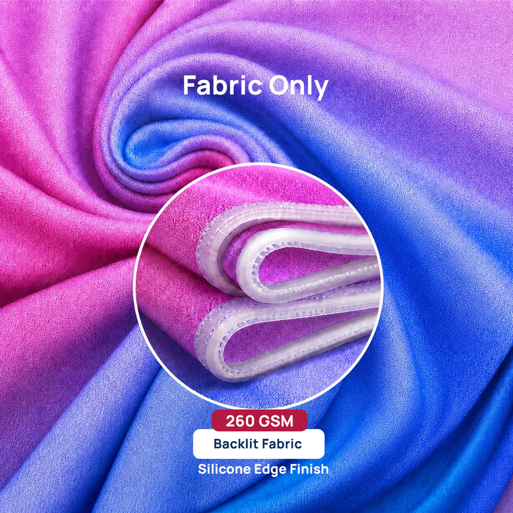 Wall-Mounted SEG Fabric display - 100mm Depth