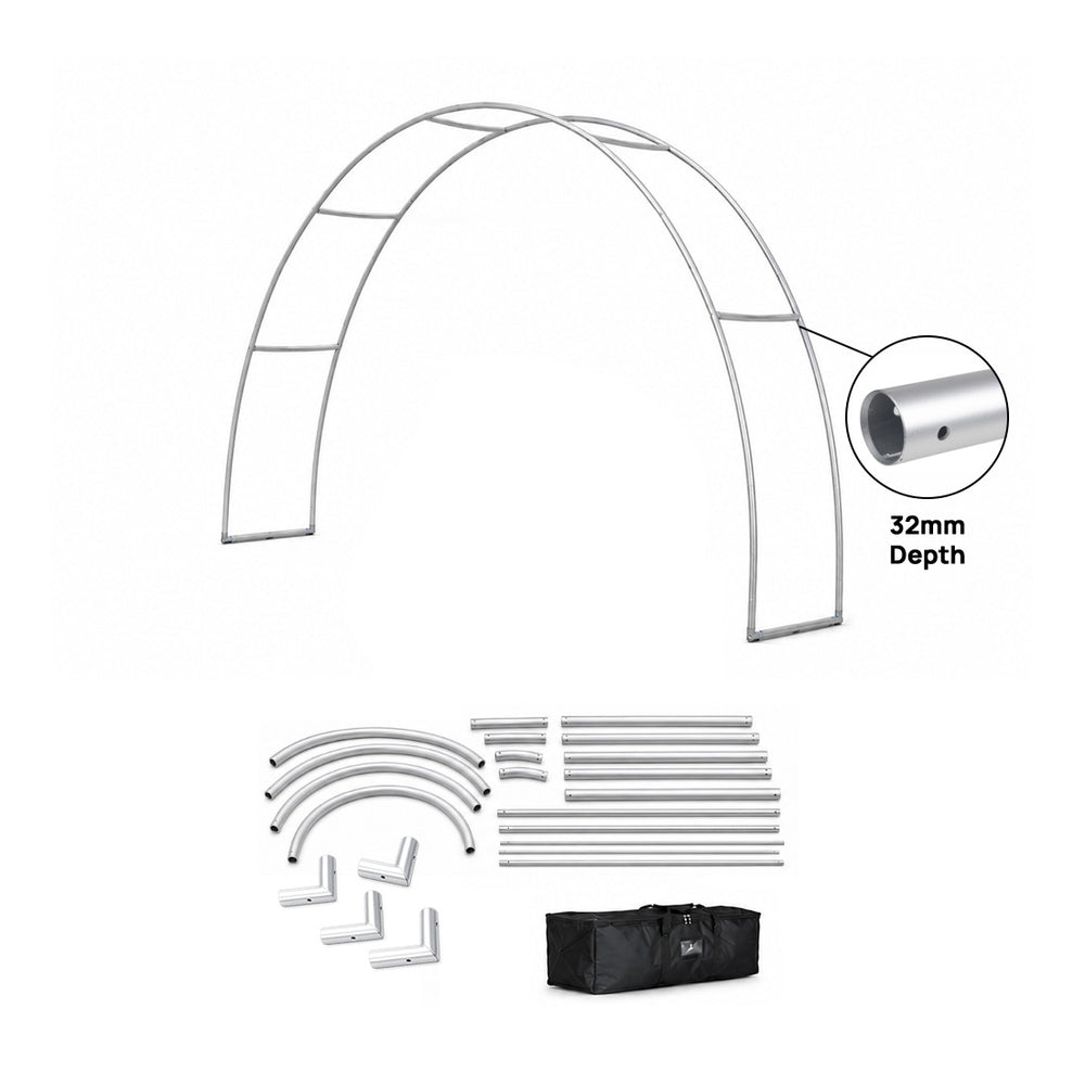 C Shape Tension Fabric Arch - 6m