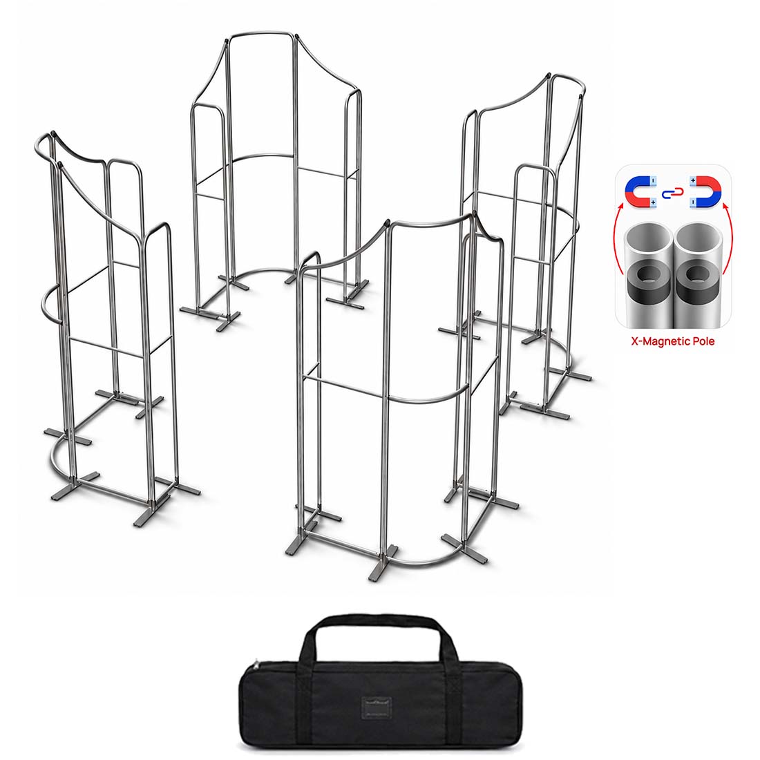 Magnetic Fabric Booth Display - Model 5 (6m x 6m)