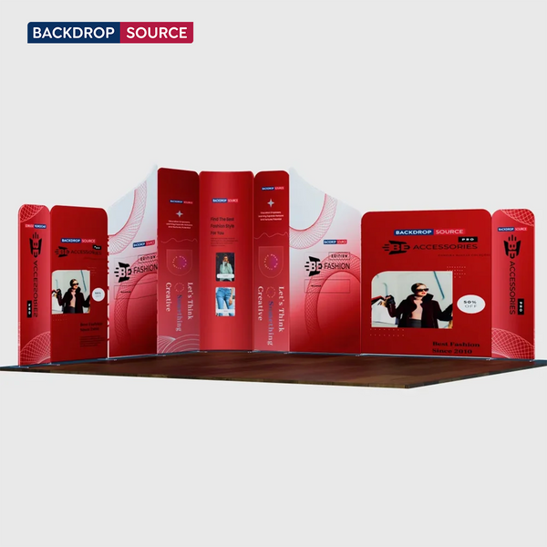 Magnetic Fabric Booth Display - Model 5 (4 x 4m)