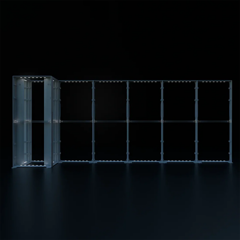 6x3m Backlit SEGO Lightbox Wall with 9 Panels