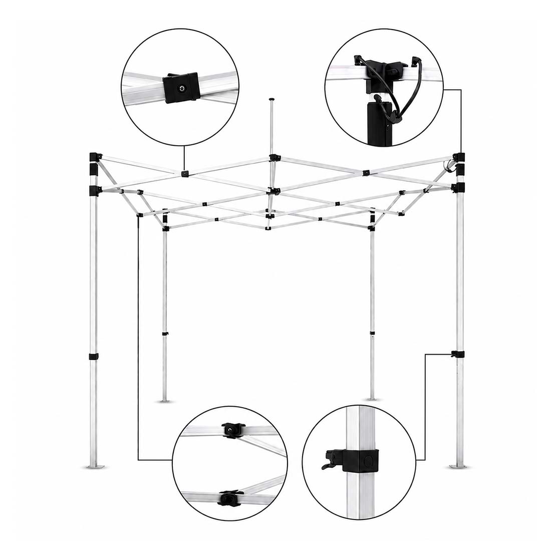 Canopy Tent Frames – Aluminium Pop-Up Frames