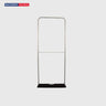 3x3m Booth Kit with Curved Wall, TV Shelf Tower & Banner