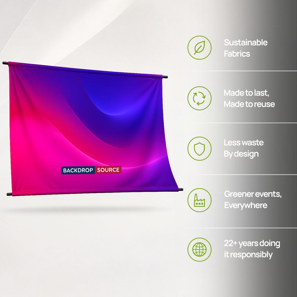 Duplex Blockout Polyester Backdrop (260 GSM)