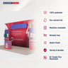 6x3m Booth Kit with Curved Towers, Shelving & Hanging Sign