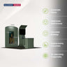 3x3m Booth Kit with S-Curve Wall & Sloped Arch, Counter & TV