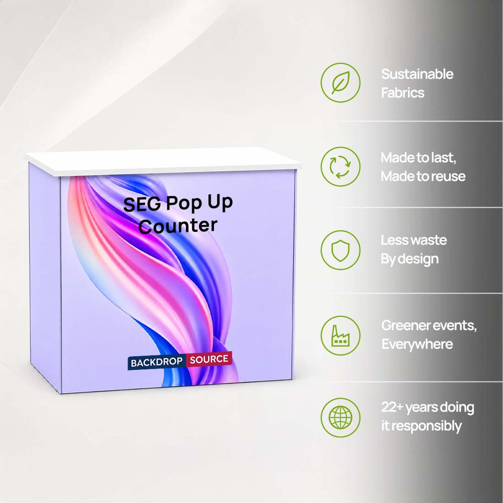 SEG Fabric Pop Up Counter