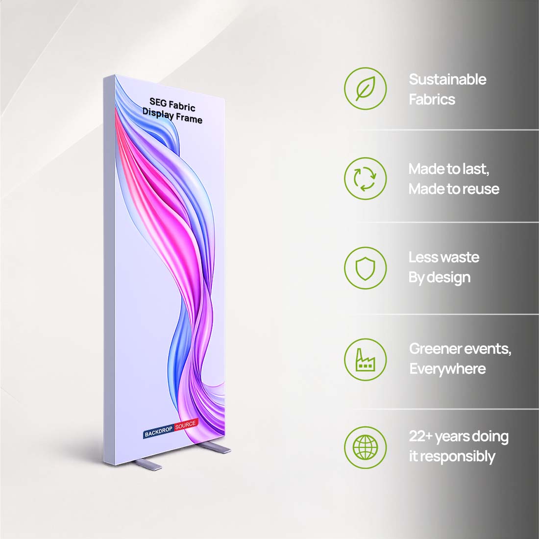60mm Depth SEG Fabric Display Frame – Aluminum Profile