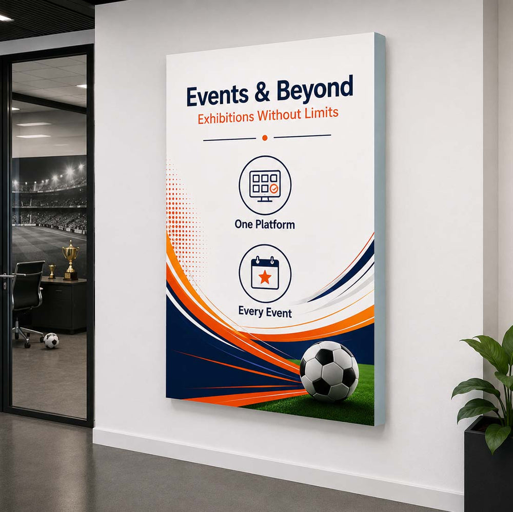 Non-Backlit Wall-Mounted SEG Fabric display - 20mm Depth