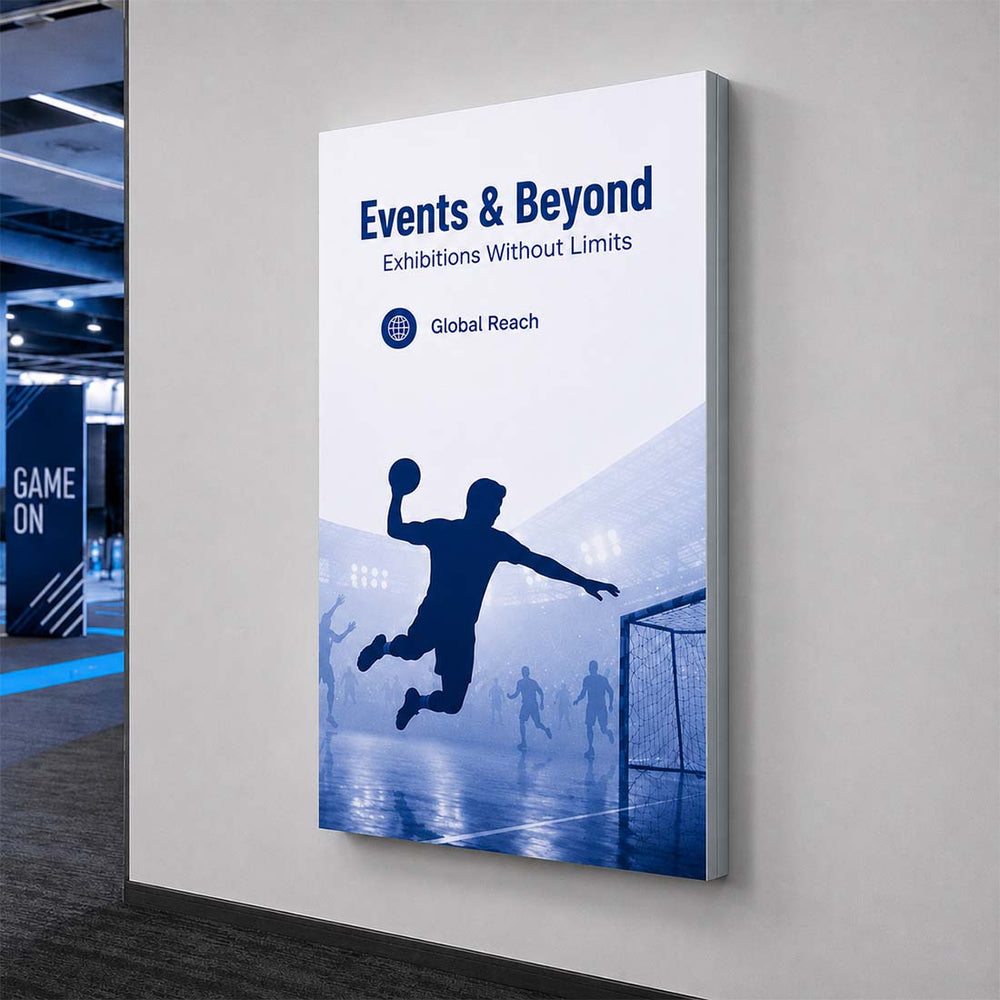 Non-Backlit Wall-Mounted SEG Fabric display - 60mm Depth