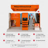 3x6m Magnetic Booth Kit with L-Shape TV Tower & Hanging Banner