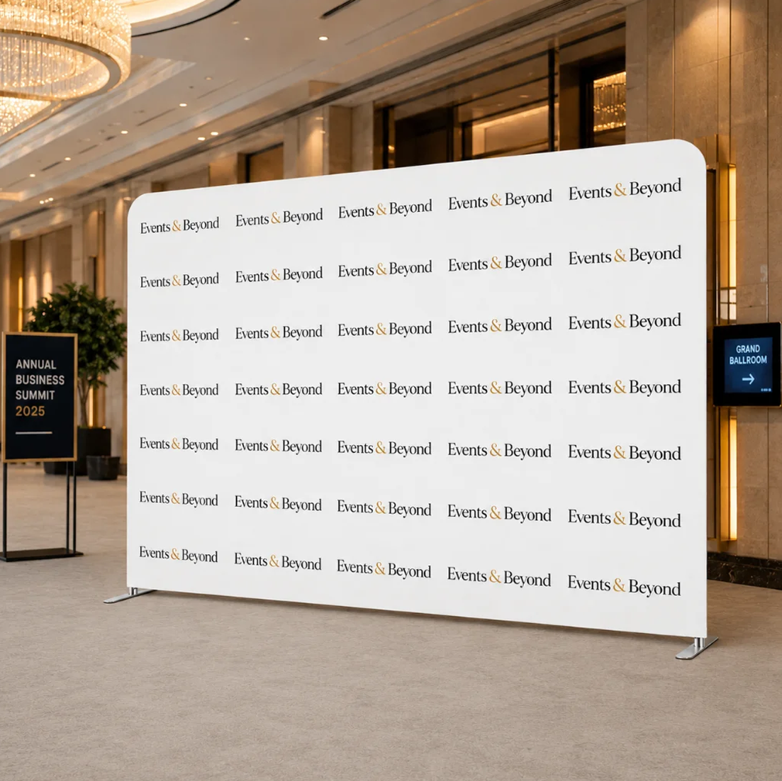 Tension Fabric Step & Repeat Display Wall
