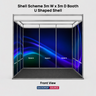 Shell scheme Exhibition Graphics for 3m Wide x 3m Depth Booth