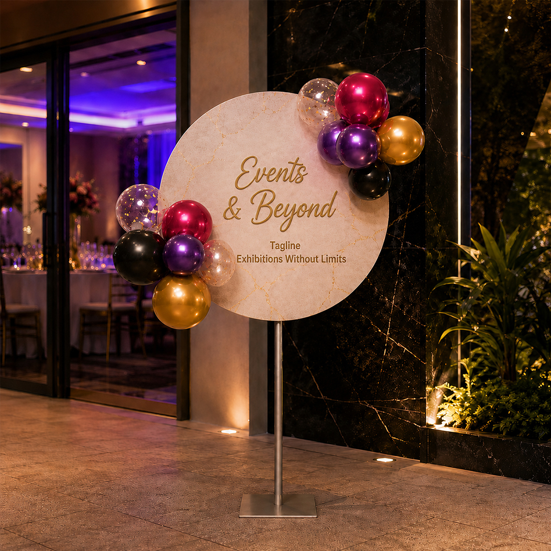Aluminium Balloon Stand / Question Mark Balloon Stand