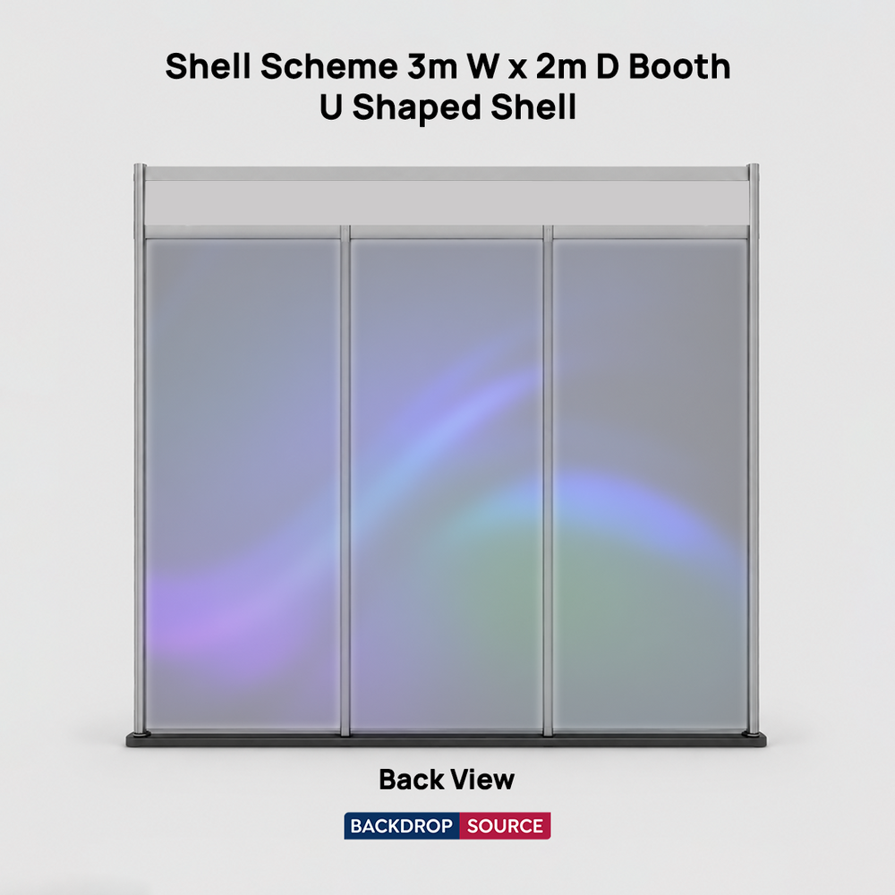 Shell scheme Exhibition Graphics for 3m Wide x 2m Depth Booth