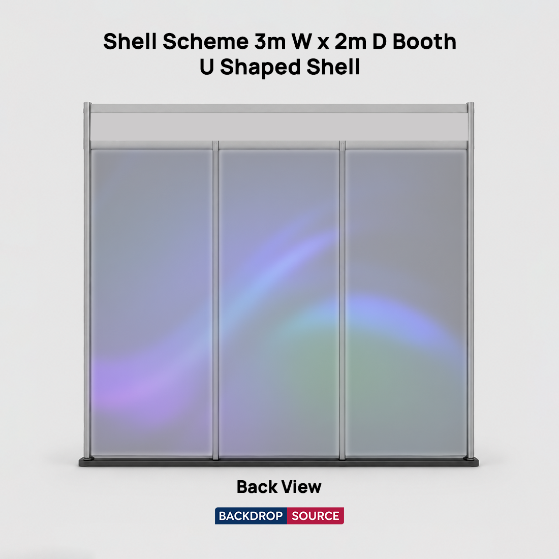 Shell scheme Exhibition Graphics for 3m Wide x 2m Depth Booth