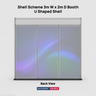 Shell scheme Exhibition Graphics for 3m Wide x 2m Depth Booth