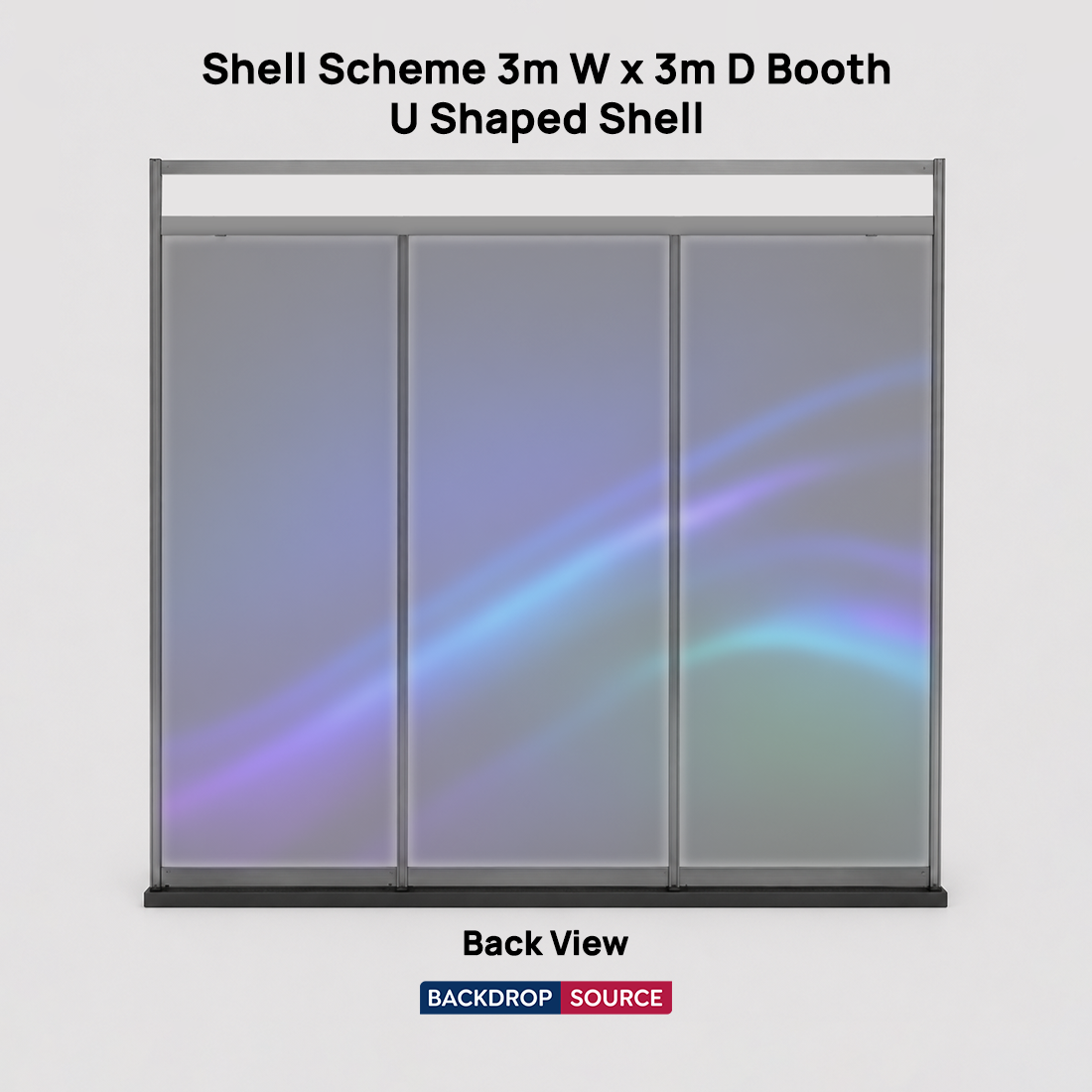 Shell scheme Exhibition Graphics for 3m Wide x 3m Depth Booth