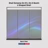 Shell scheme Exhibition Graphics for 3m Wide x 3m Depth Booth