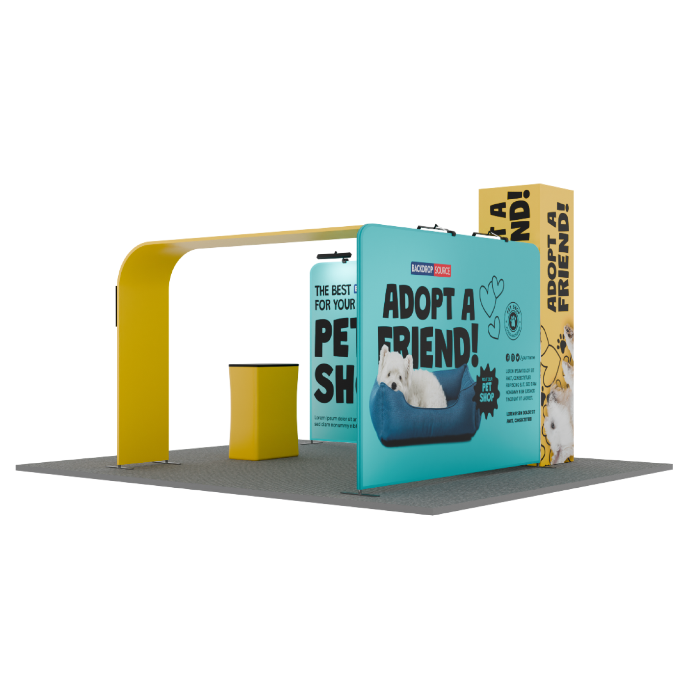 Modular Booth Kits 6m x 6m - Model 01