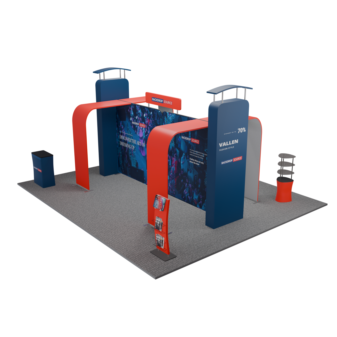 Modular Booth Kits 6m x 6m - Model 04