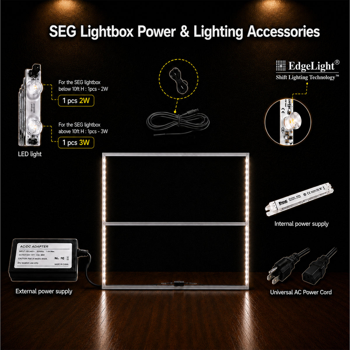 Backlit SEG Fabric Display Frame - 120mm Depth Aluminum Profile