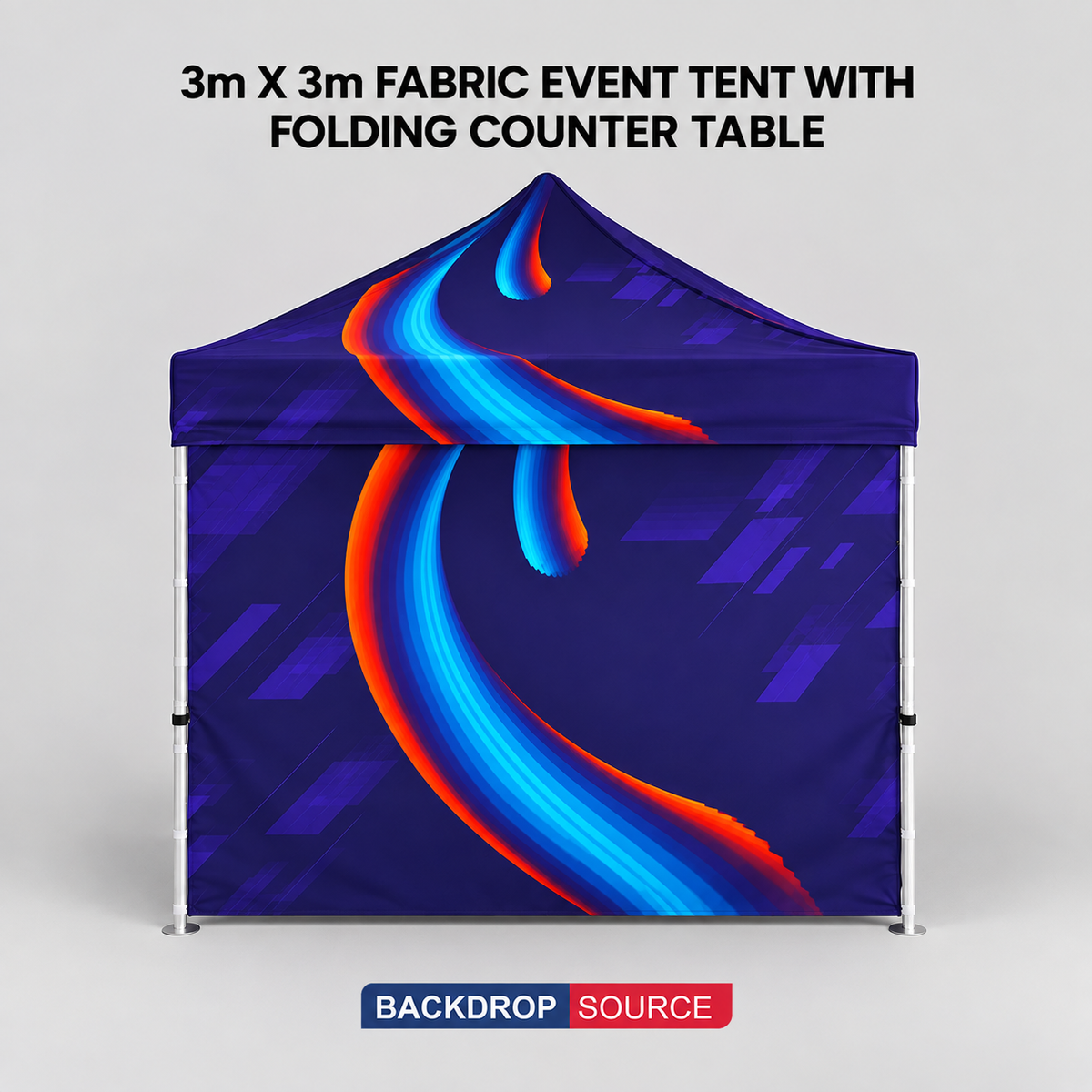 3m x 3m Fabric Canopy Kit A4 with Folding Table