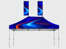 4.5m x 3m Canopy Tent with Peak Flag Kit