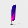 Convex Feather Fabric Flag