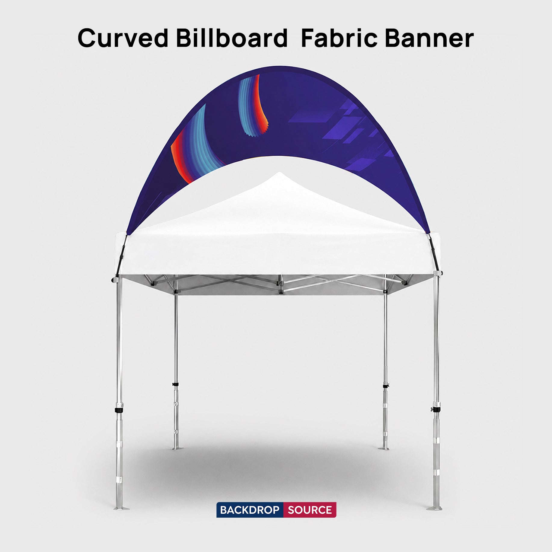 Curved Outdoor Billboard Fabric Banner (only billboard)