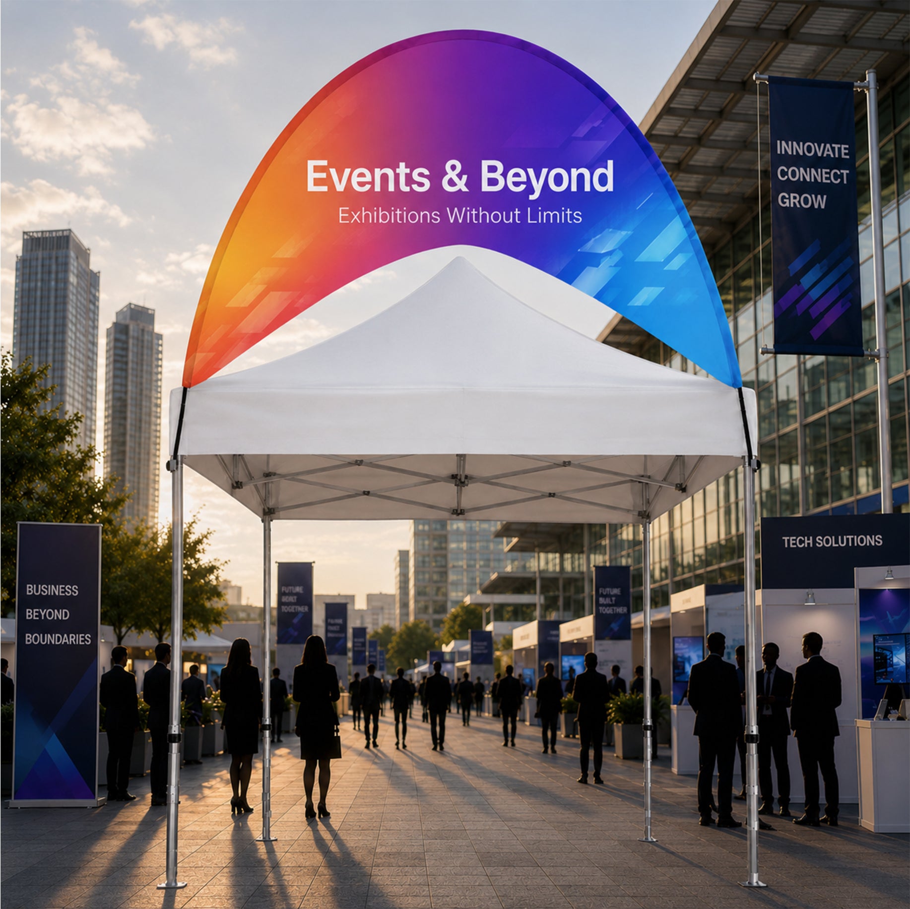 Curved Outdoor Billboard Fabric Banner (only billboard)