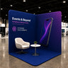Custom Printed Corner Photo Booth Backdrop – 2 Walls, 2.4m
