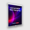 Custom Retractable Wall Hanging Backdrop with Clamps