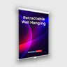 Custom Retractable Fabric Wall Hanging Backdrop with Clamps