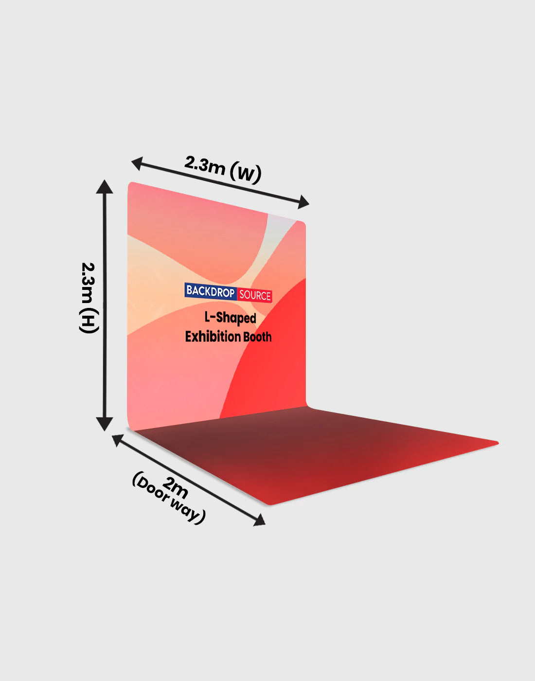 Custom Printed L-Shaped Photo Backdrop | Bakcdropsource – Backdropsource UK