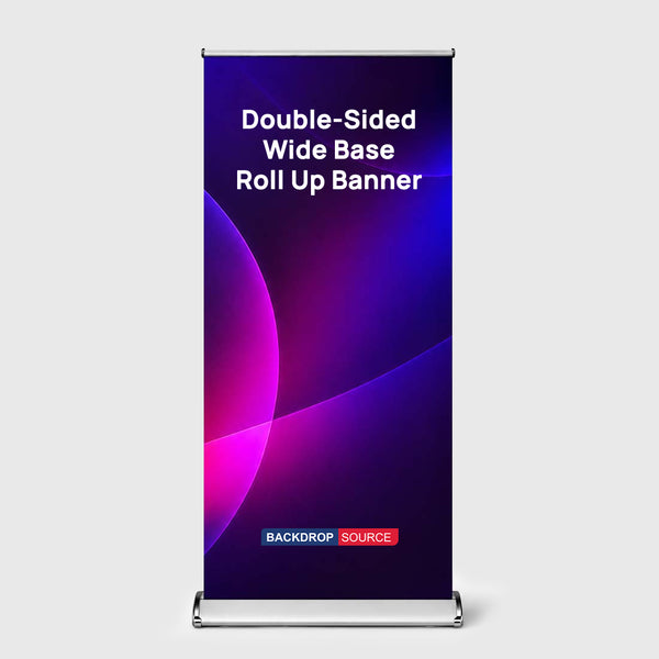 Double-screen wide base Roll Up Banner