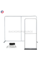 EZ Exhibit Essentials: 3mx3m Booth Kit with Backwall and Banner Stand