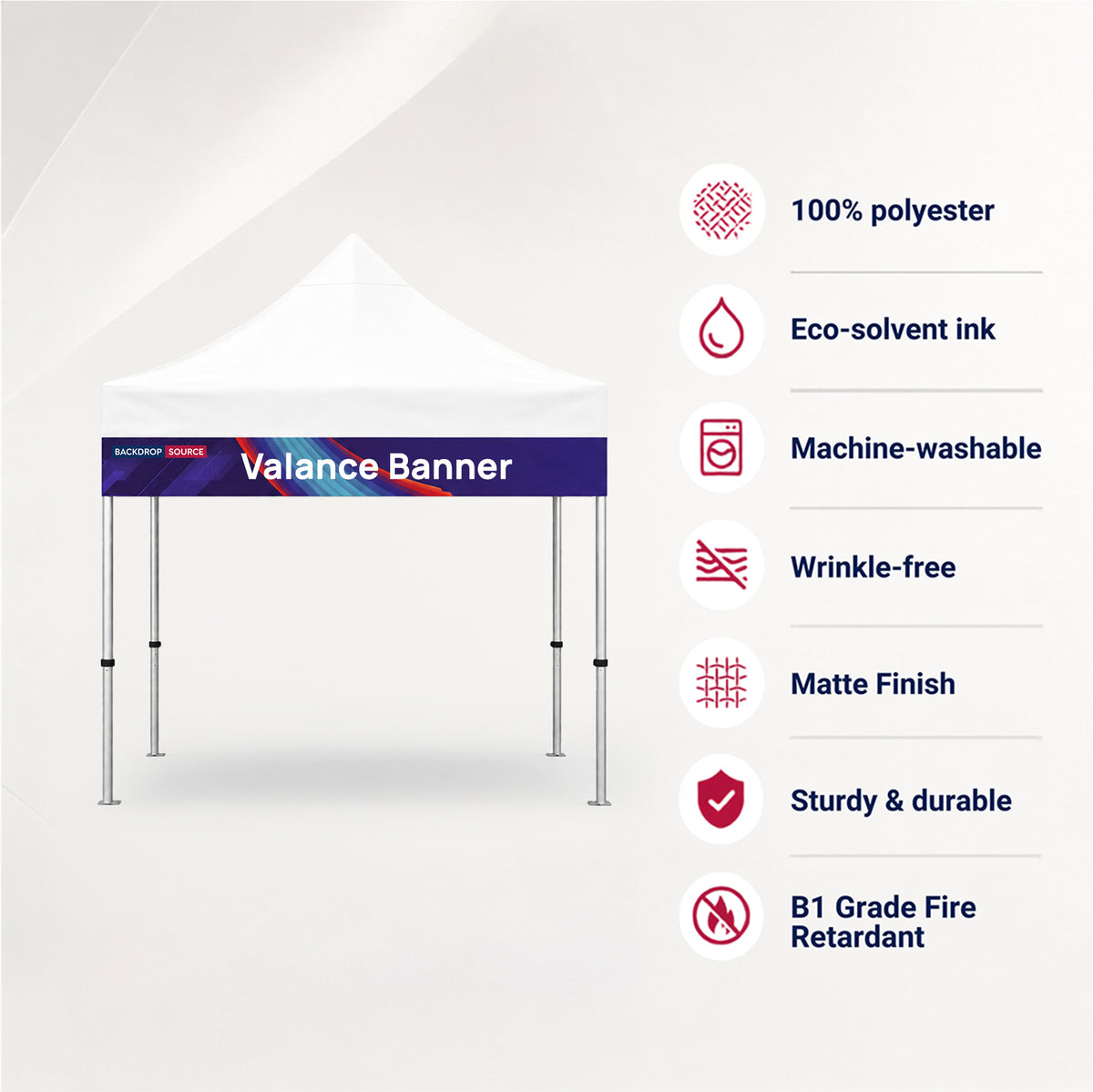 Fabric Canopy Tent Valance Banner Regular price