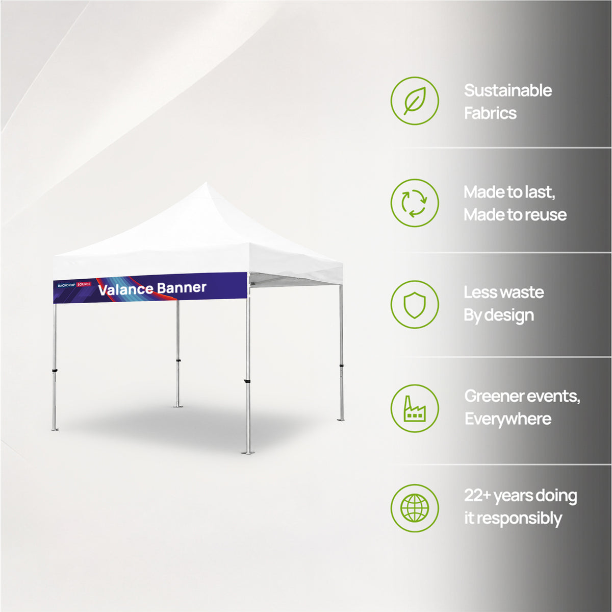 Fabric Canopy Tent Valance Banner Regular price