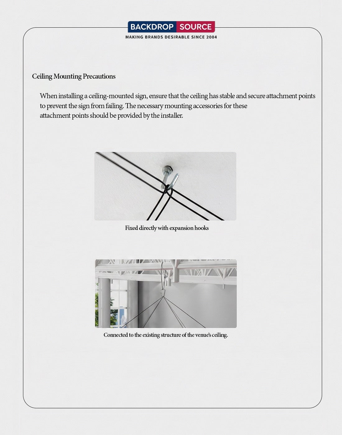 Vertical Hanging Disc Banner