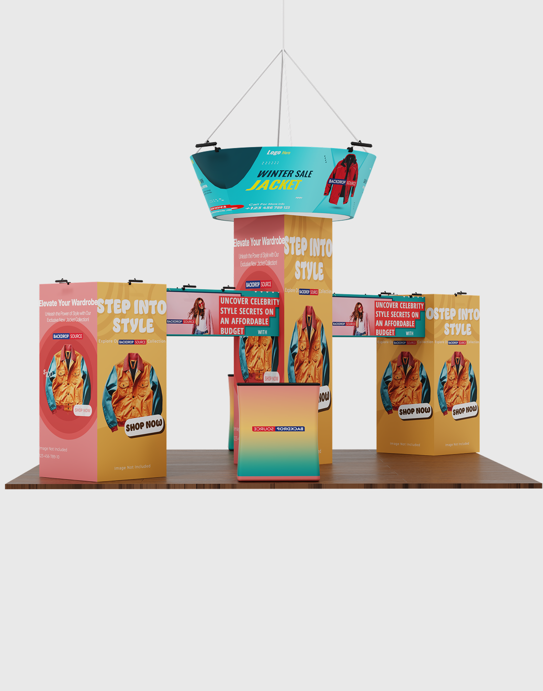 Modular Booth Kits 6m x 6m - Model 8