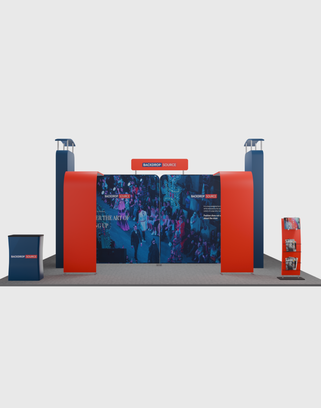 Modular Booth Kits 6m - Model 03 | Backdropsource
