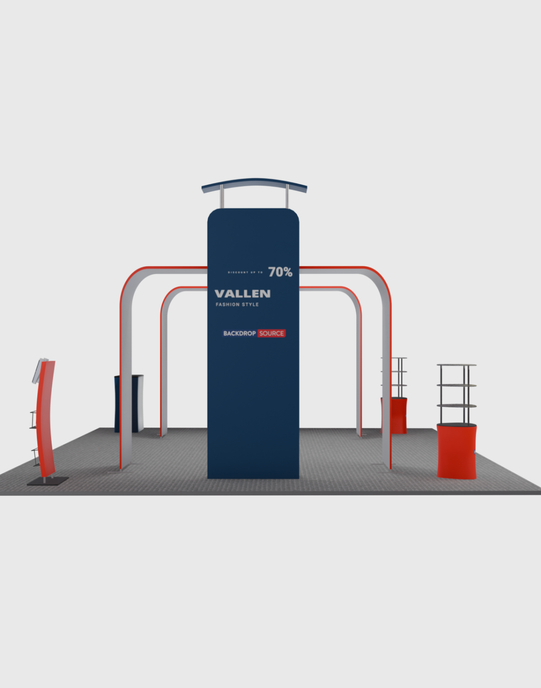 Modular Booth Kits 6m - Model 04 | Backdropsource