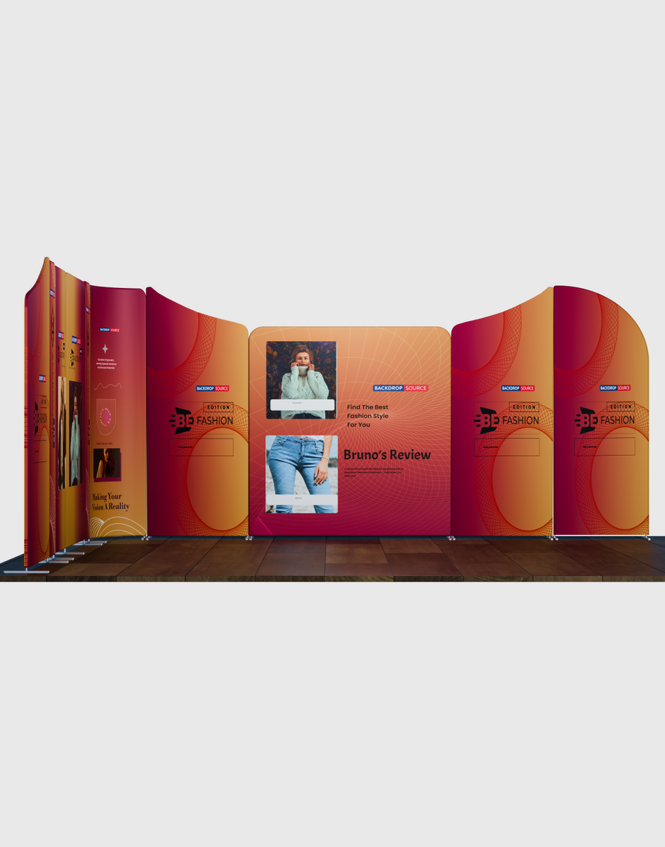 Magnetic Fabric Booth Display Model 5 – 5m x 5m Trade Show Booth ...