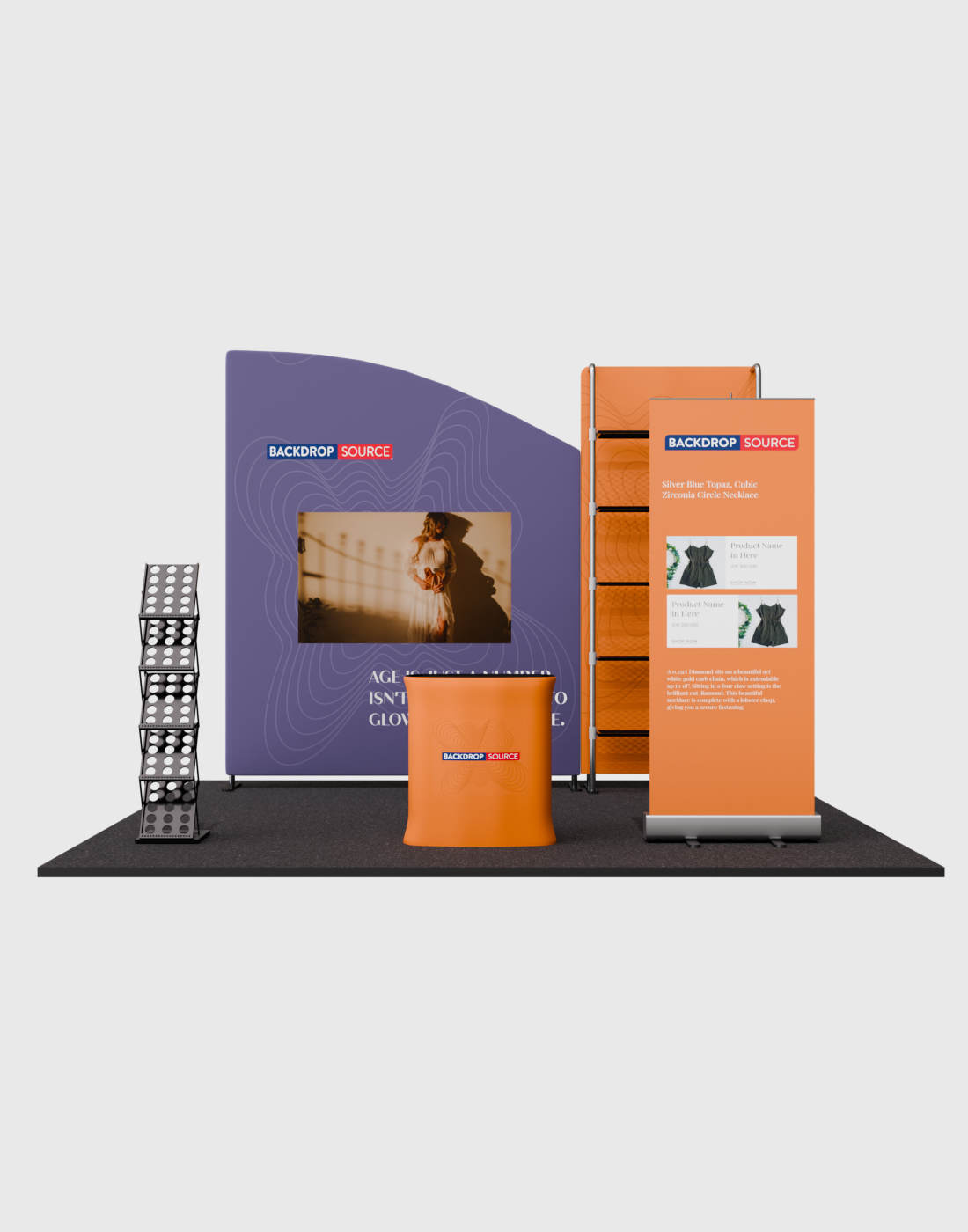 Portable Exhibit Display 3m x 3m - Model 17