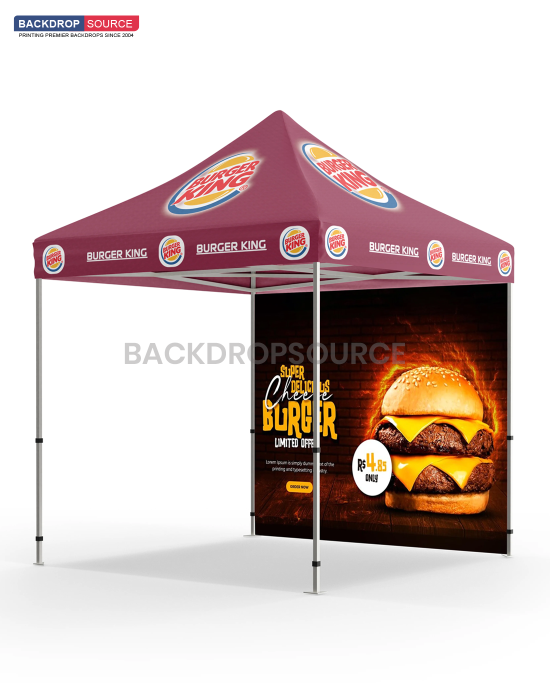 Custom printed canopy cheap clearance