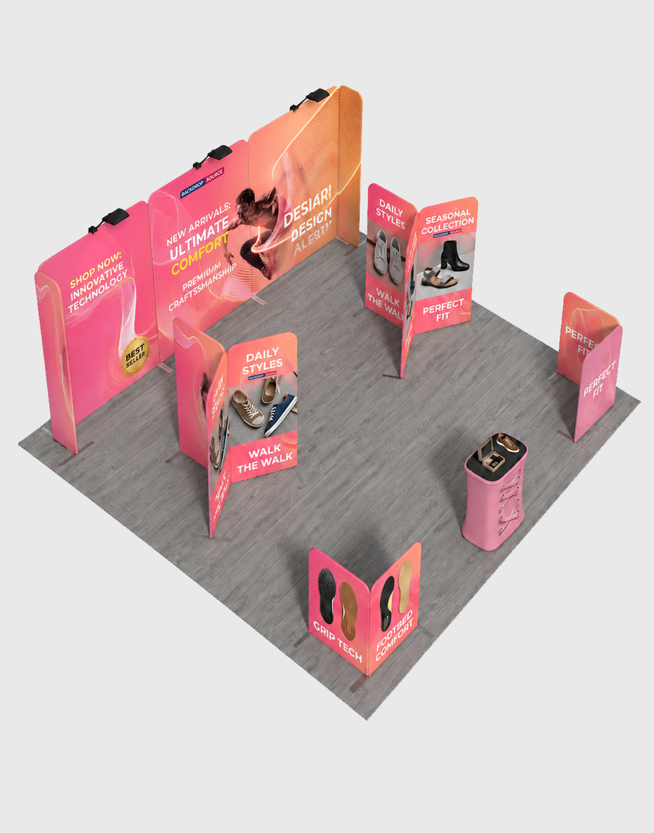 Modular Booth Kits 6m x 6m - Model 17 | Professional Trade Show Display ...