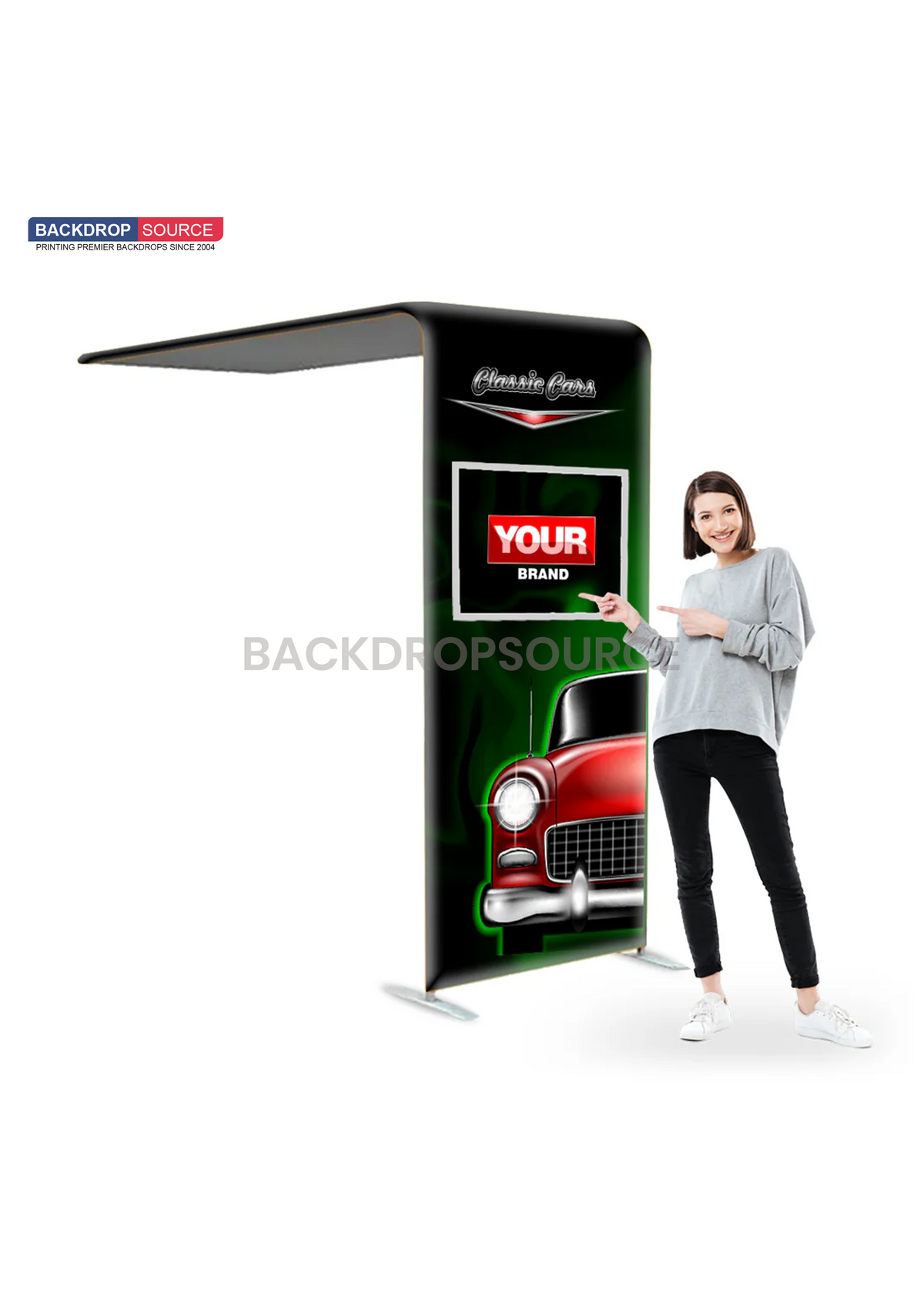 L-Shaped Arch Tube Fabric Display | Custom Event Display UK ...