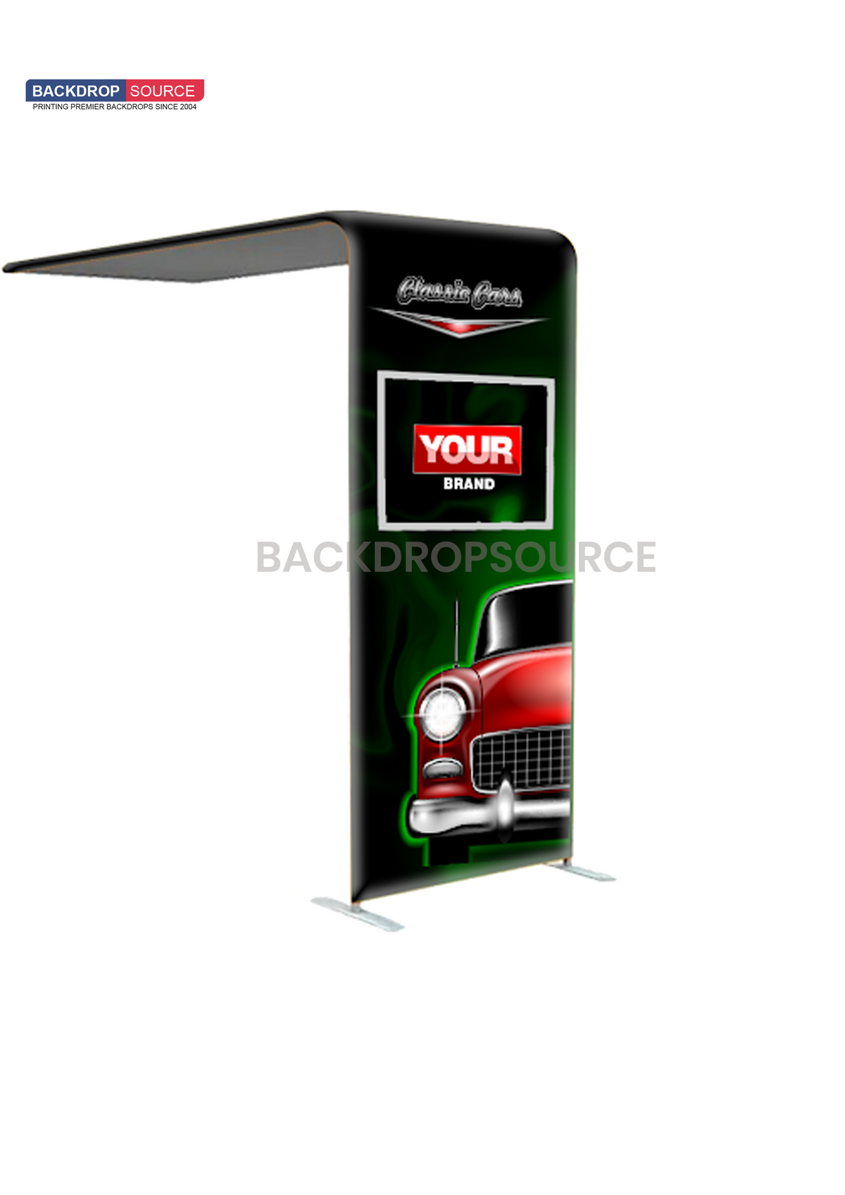 L-Shaped Arch Tube Fabric Display | Custom Event Display UK ...