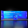 6m Backlit SEG U-Shape Booth Kit with Lightbox Counter